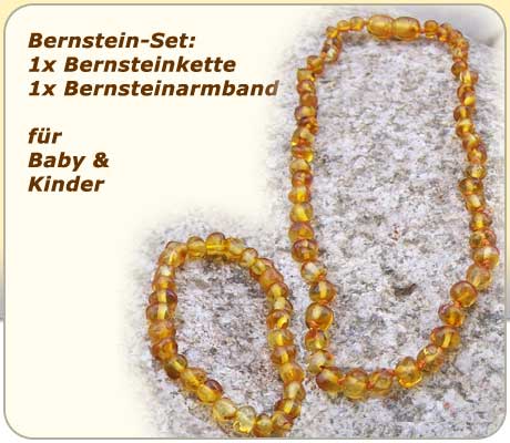 Bernteinarmband + Bernsteinkette