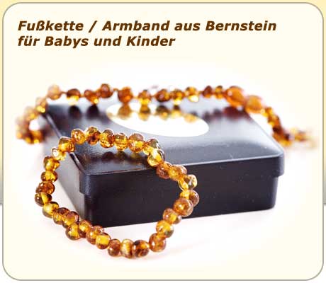 Berntein Fußkette / Armband